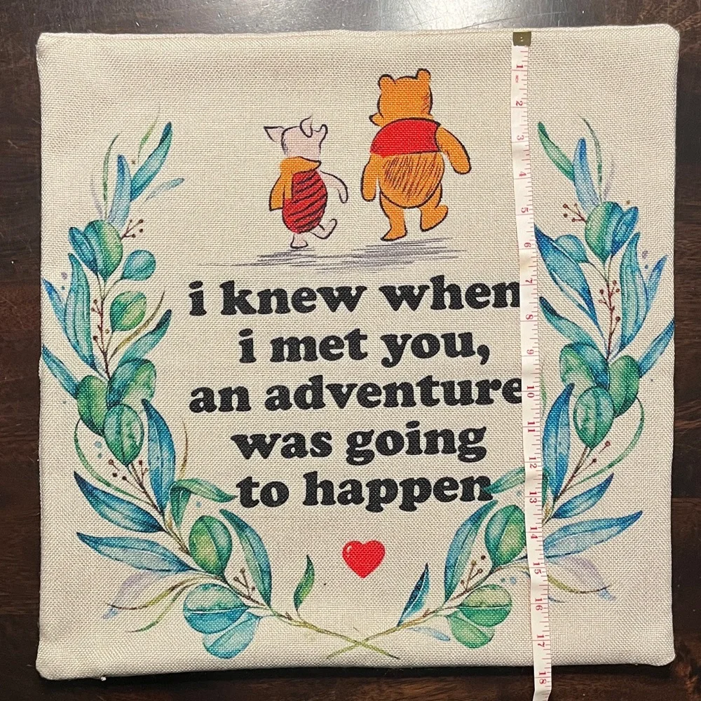 Pooh & Piglet Pillow Cover